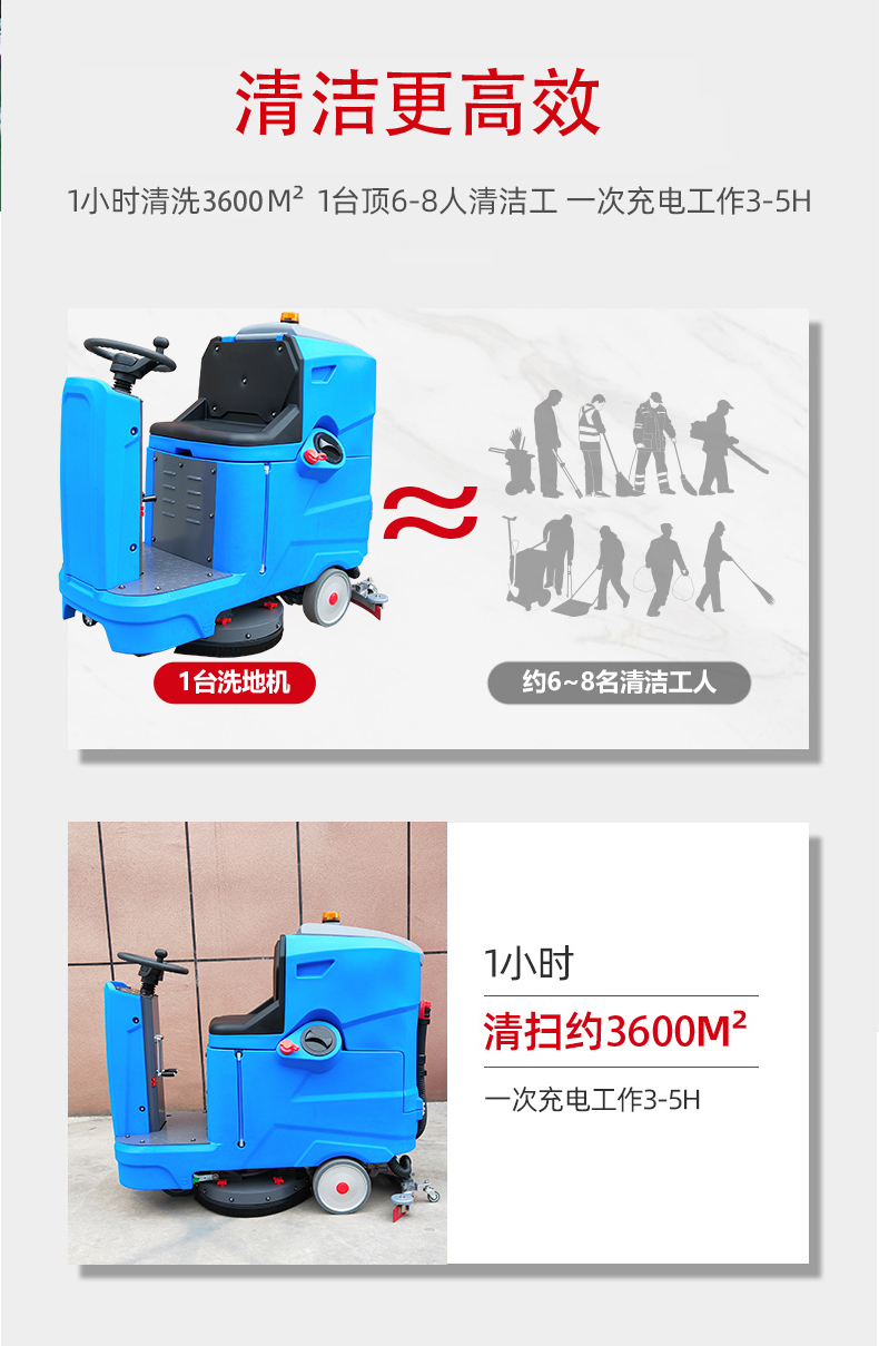 濮阳驾驶式洗地机更适合用在高铁站